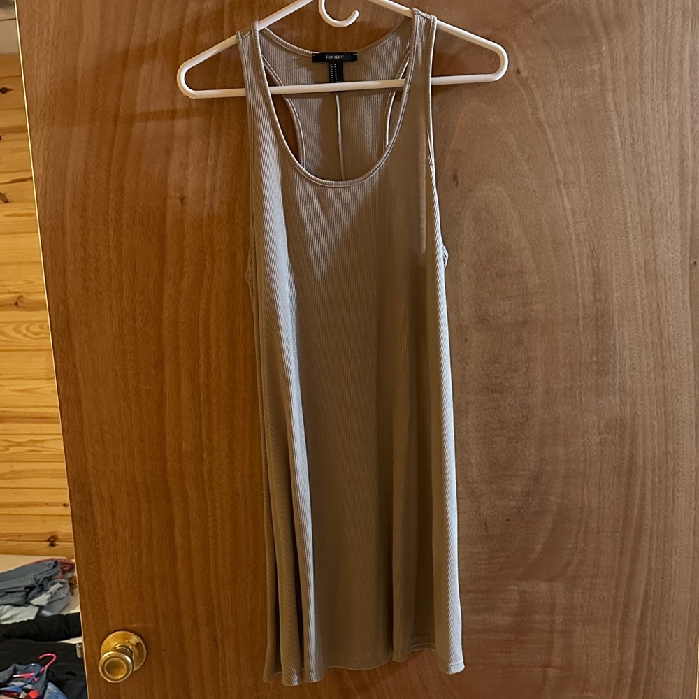 Forever 21 Beige Tank Top